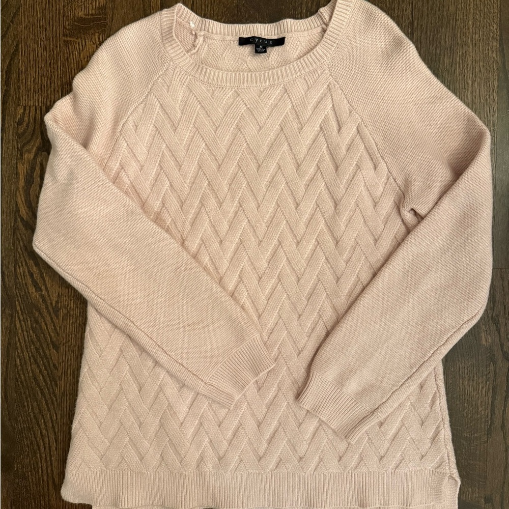 Women's Pink Cyrus Sweater Medium